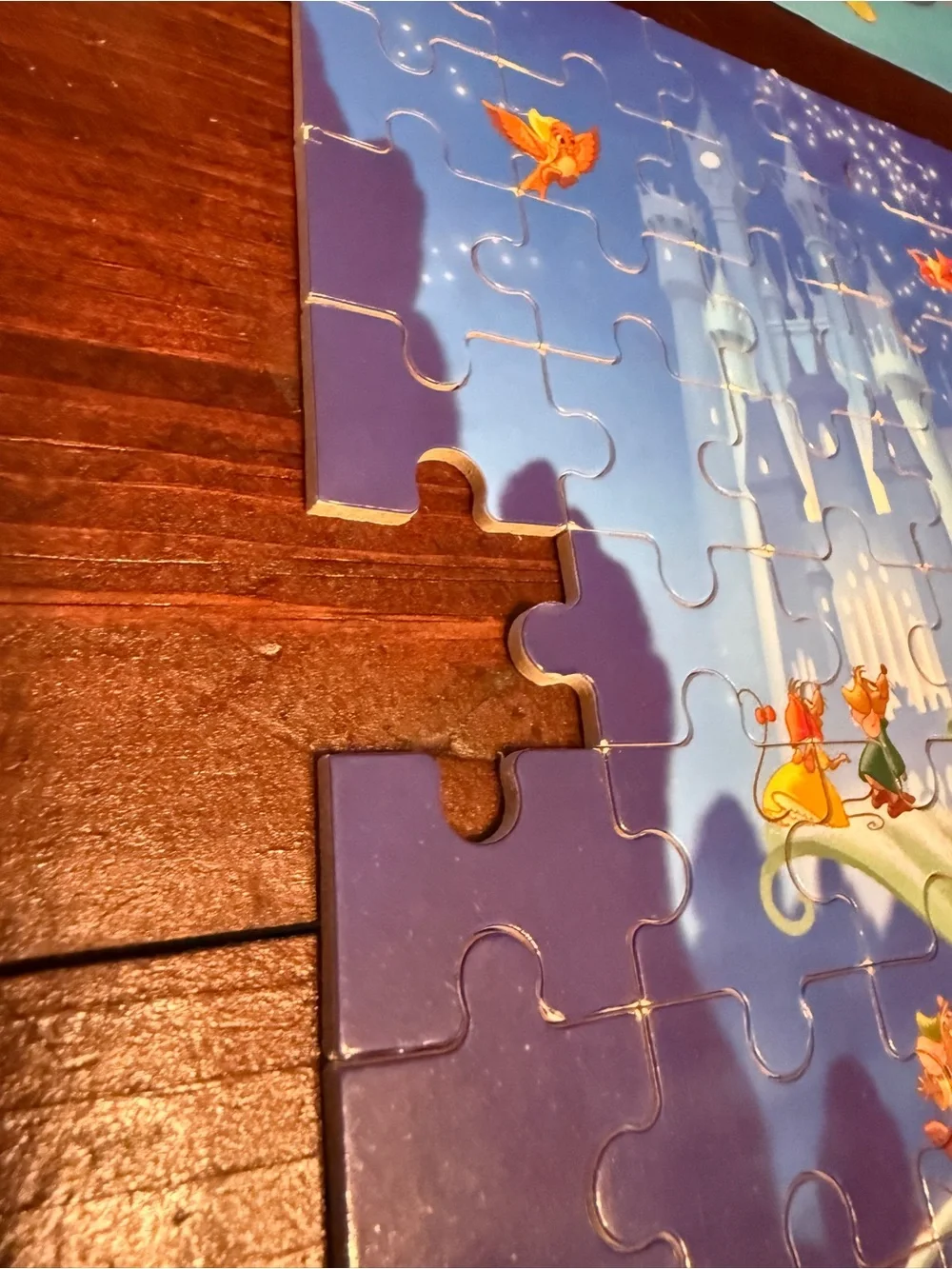 Cinderella Carriage Kids Puzzle - Blue